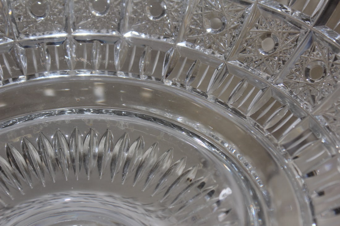 Beautiful Cut Glass Center Bowl - 3