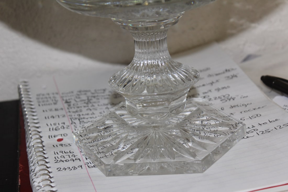 Beautiful Cut Glass Center Bowl - 5