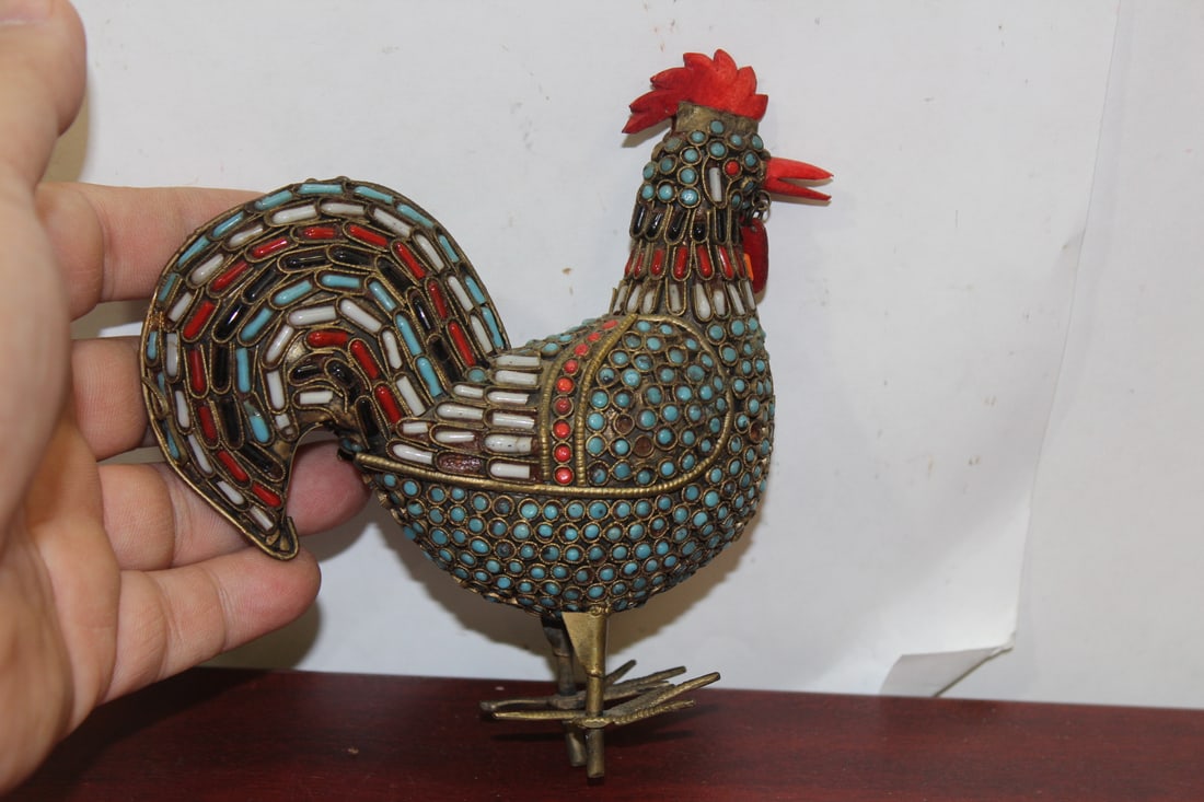 A Vintage Metal Chicken - 2