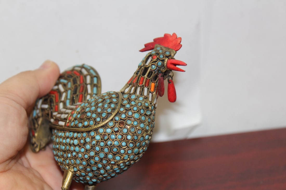 A Vintage Metal Chicken - 5
