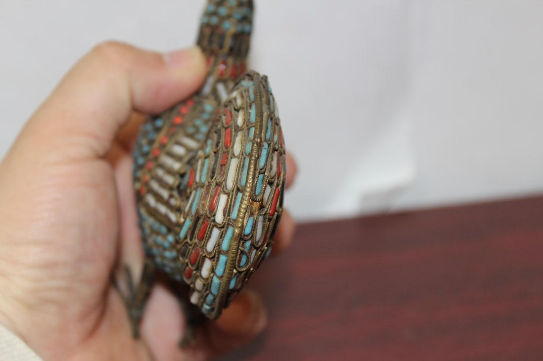 A Vintage Metal Chicken - 7