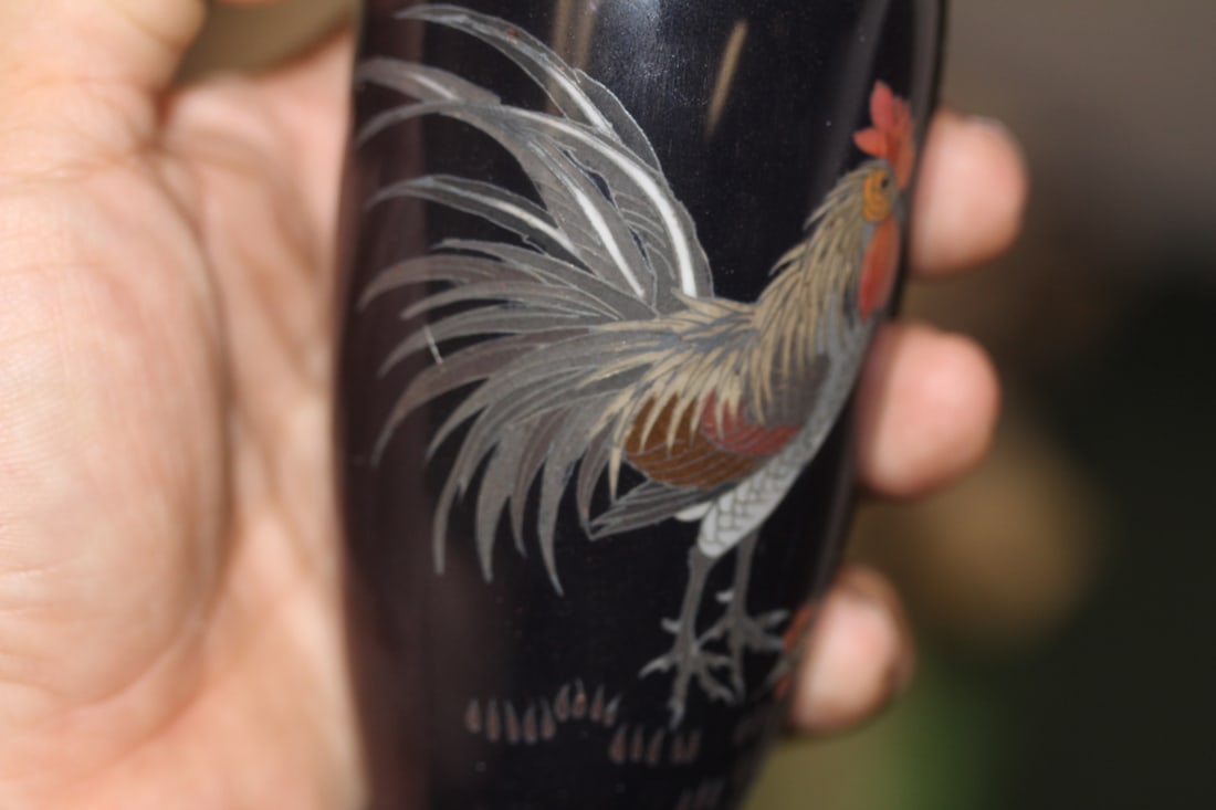 Pair of Japanese Cloisonne Vases - 4