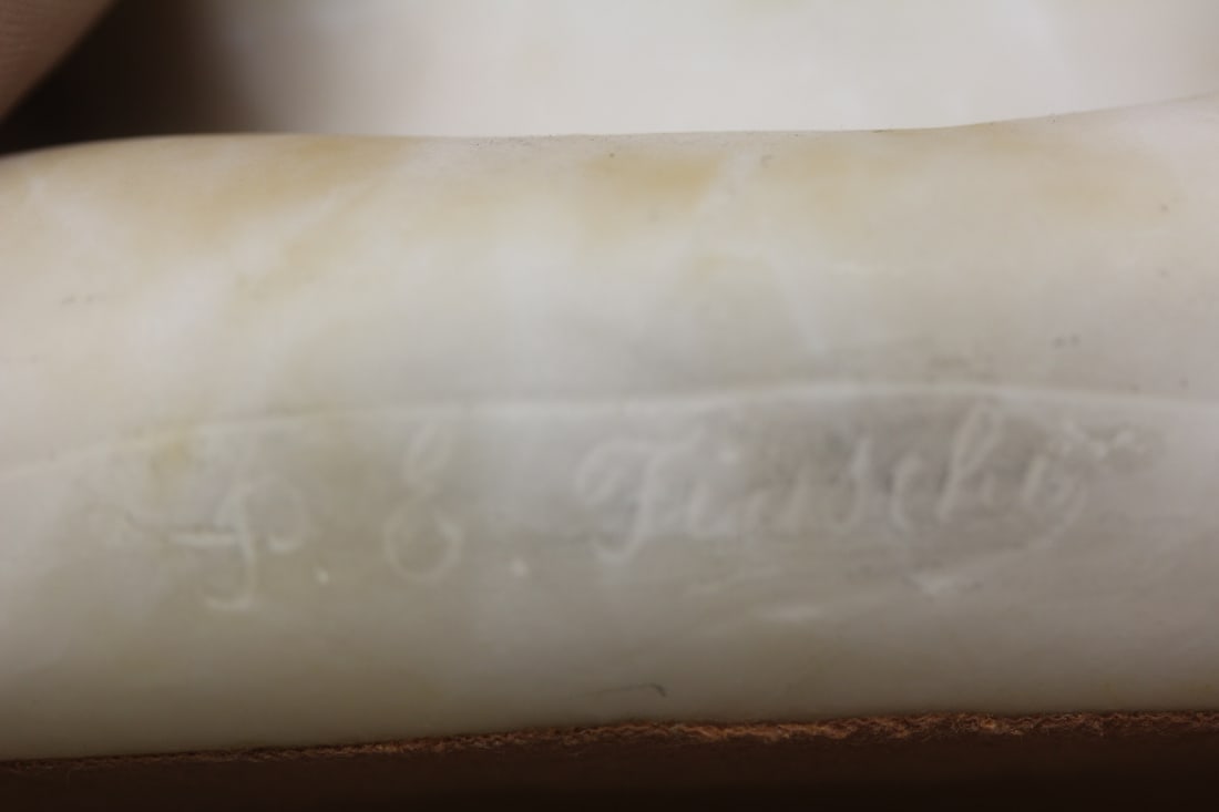 Antique Signed Fischel Alabaster of a Nude Girl - 5