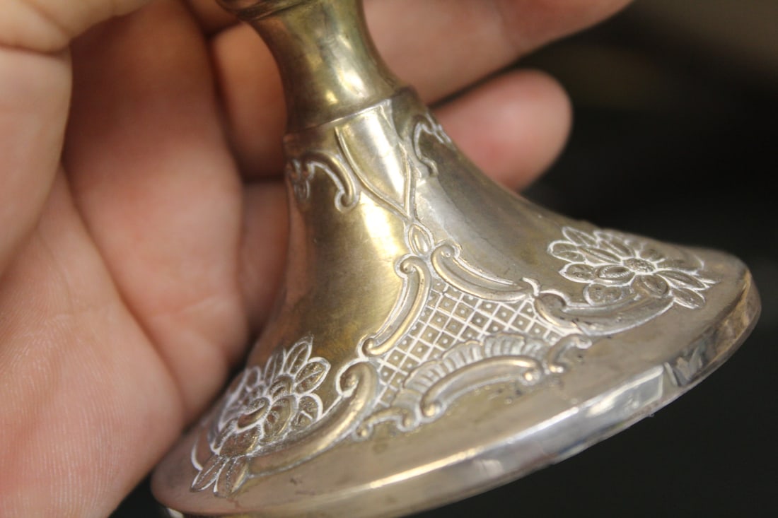 Ornate Silverplate Goblets - 5
