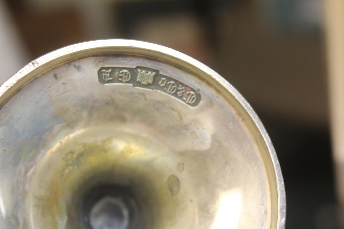 Ornate Silverplate Goblets - 6