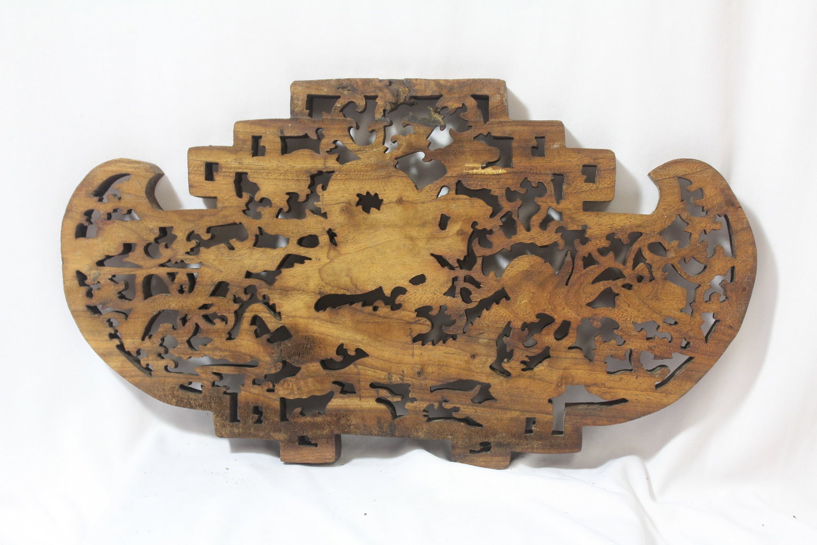 A Vintage Chinese Wood Panel - 2