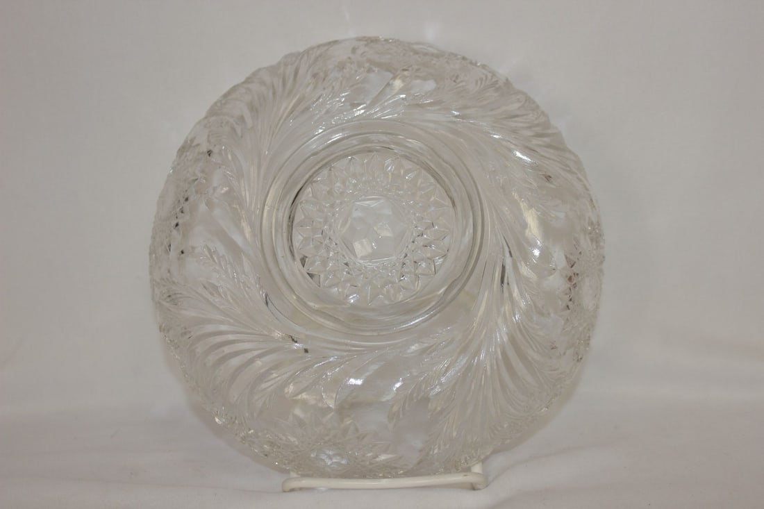 A Pressed Glass Bowl - 2