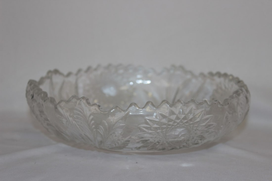A Pressed Glass Bowl - 3
