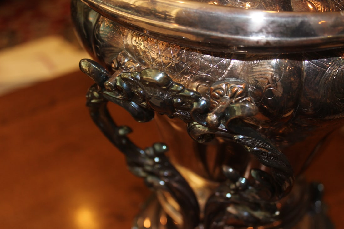 Victorian Silverplate Kettle Warmer - 6