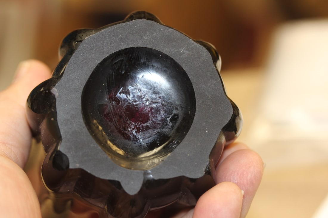 Amethyst Glass Candle holder - 2