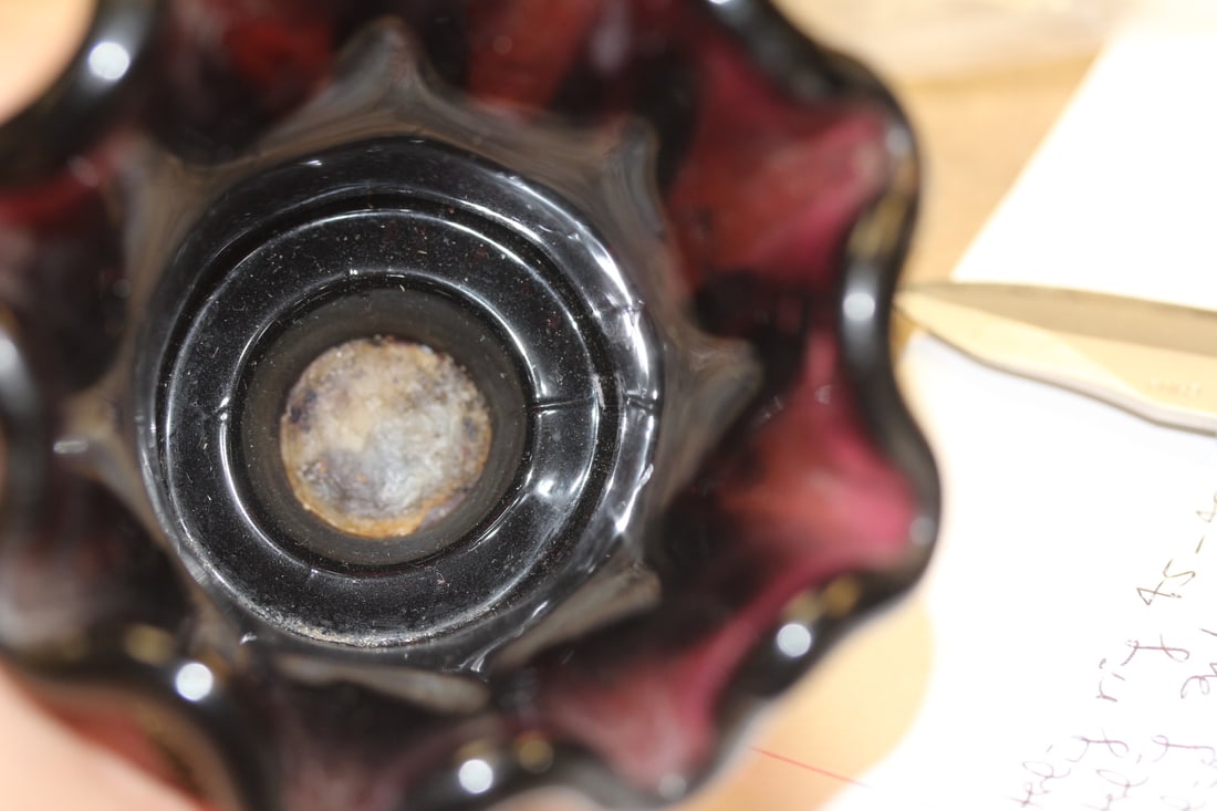 Amethyst Glass Candle holder - 3