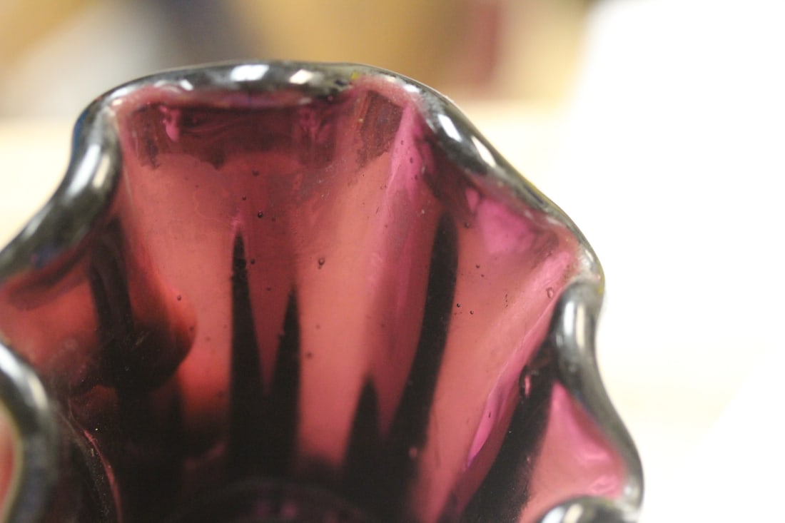 Amethyst Glass Candle holder - 4