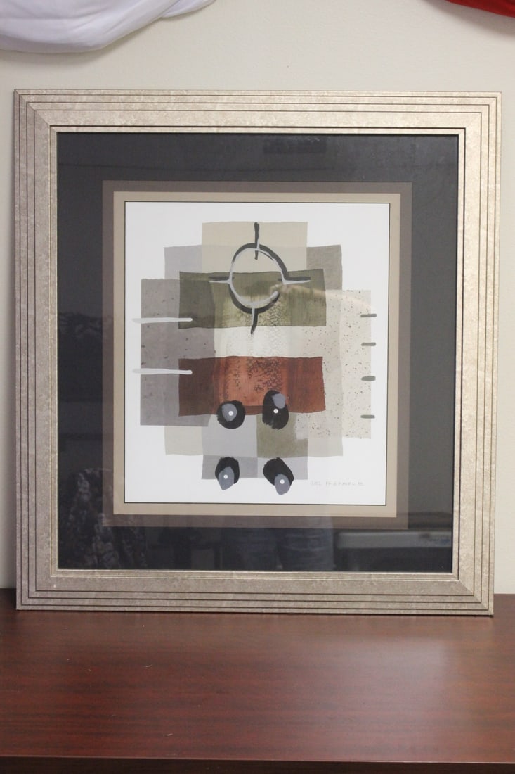 A Framed Lithograph: 37 3/4" x 20 3/4"