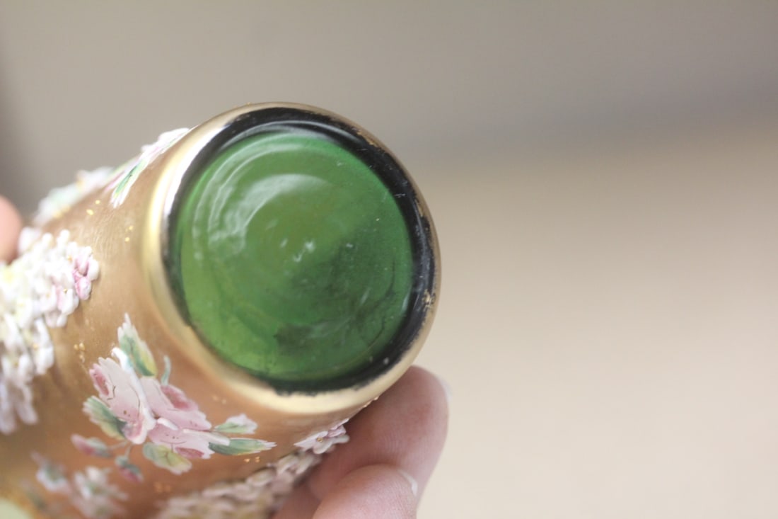 Repousse Green Glass Cup - 5