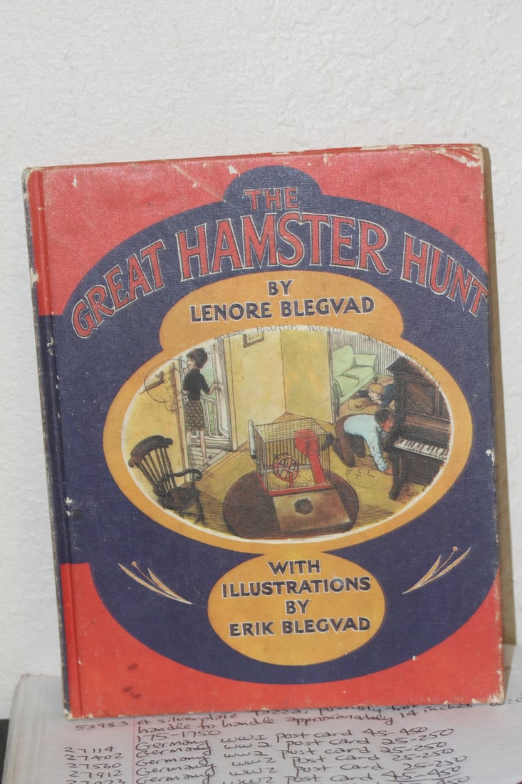 1950's Hardcover Children's Book: The Great Hamster Hunt