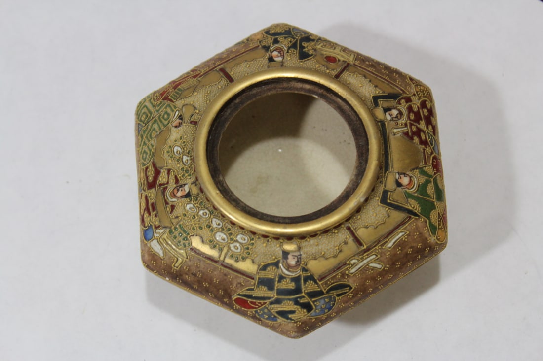A Signed Satsuma Incense Burner - 4