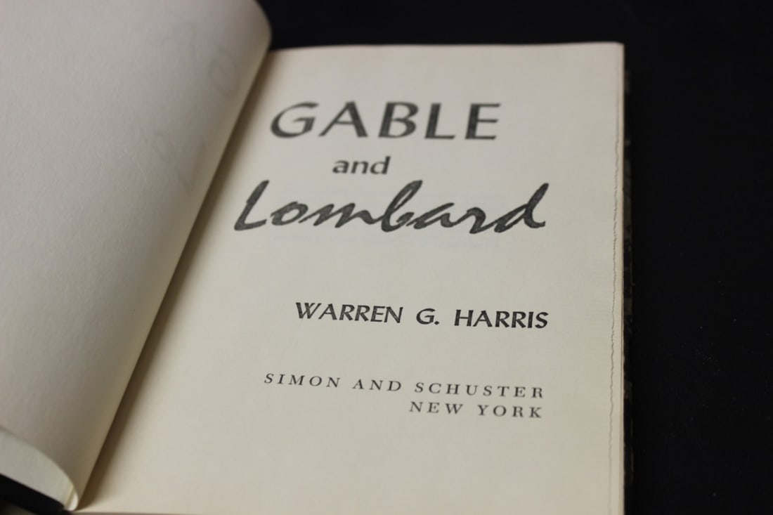 A Hardcover Book - Gable and Lombard - 2
