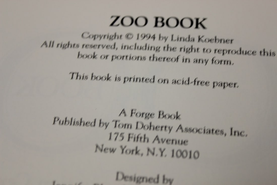 Hardcover Book - Zoo - First Edition - 4