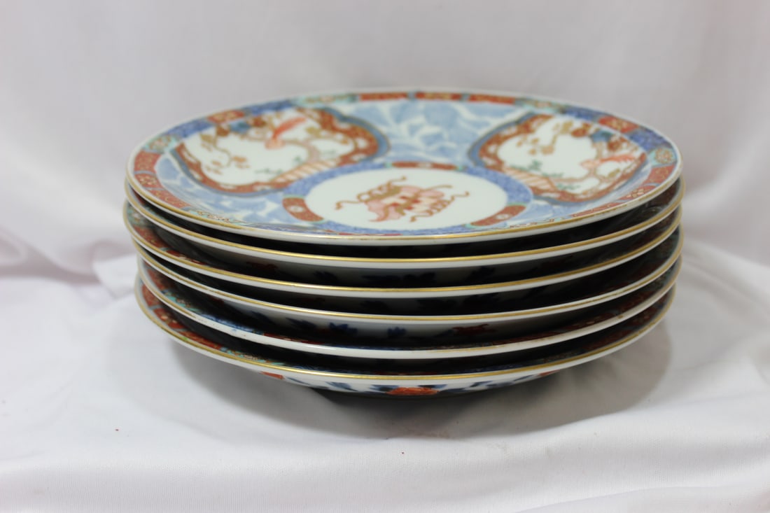 Set of 6 imari Plates - 9