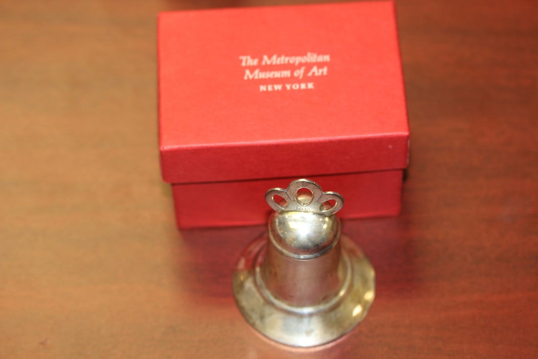 A Sterling Ornament Bell: Metropolitan Museum of Art, New York - "Katerina Bell" - 3 1/8" tall