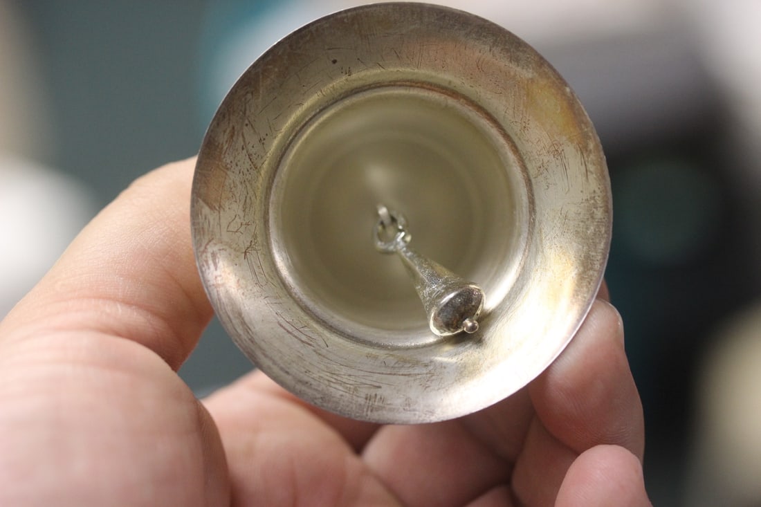 A Sterling Ornament Bell - 2
