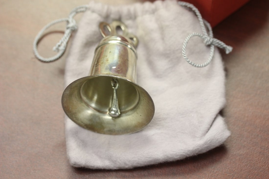 A Sterling Ornament Bell - 6