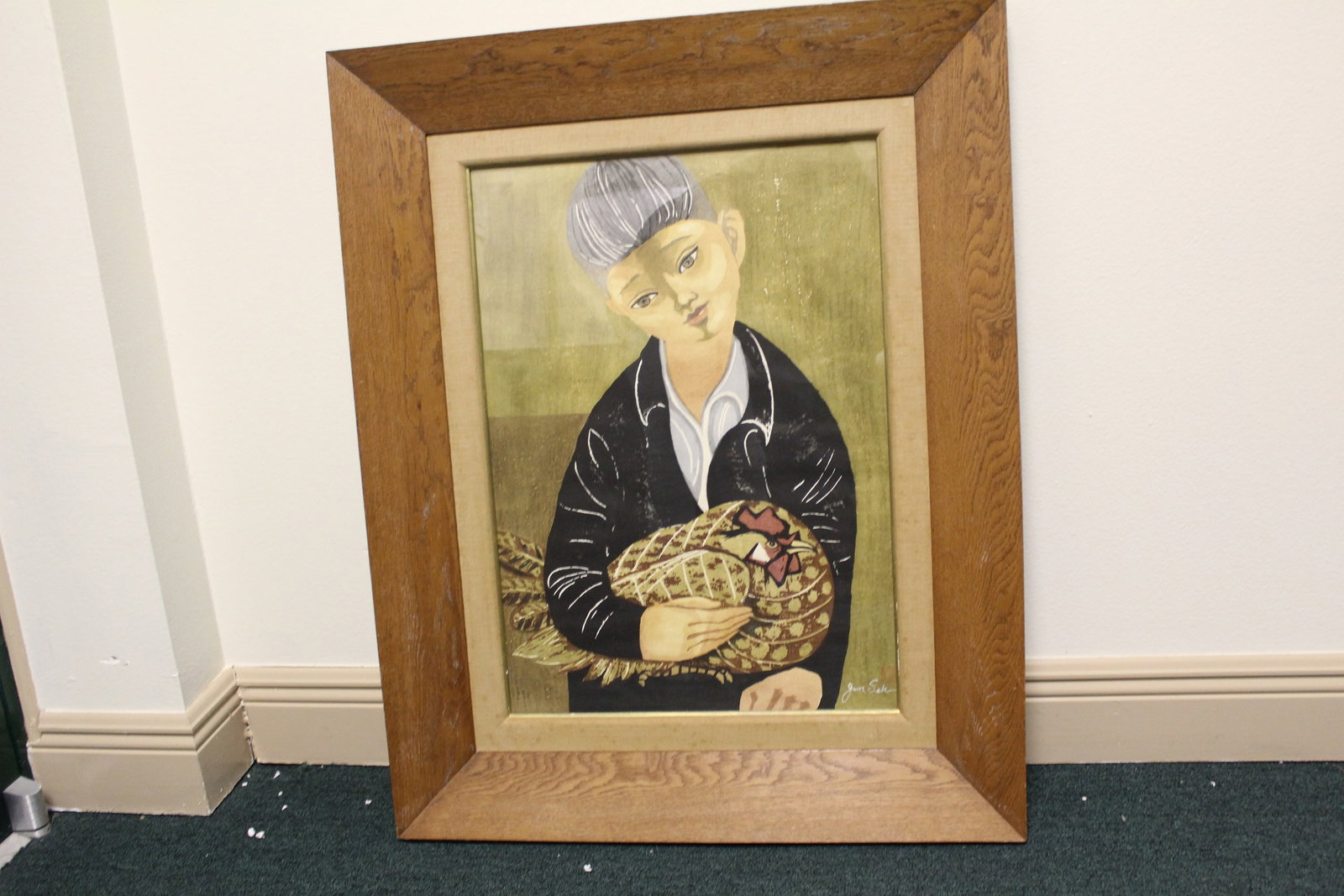 A Vintage Woodblock Print or Pastel - 3