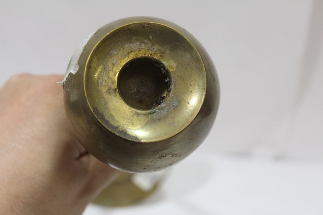 A Vintage Brass Candleholder - 2
