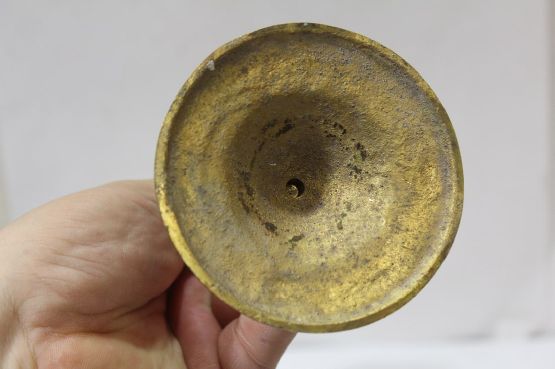A Vintage Brass Candleholder - 3