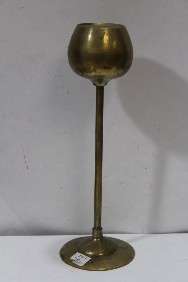 A Vintage Brass Candleholder - 4