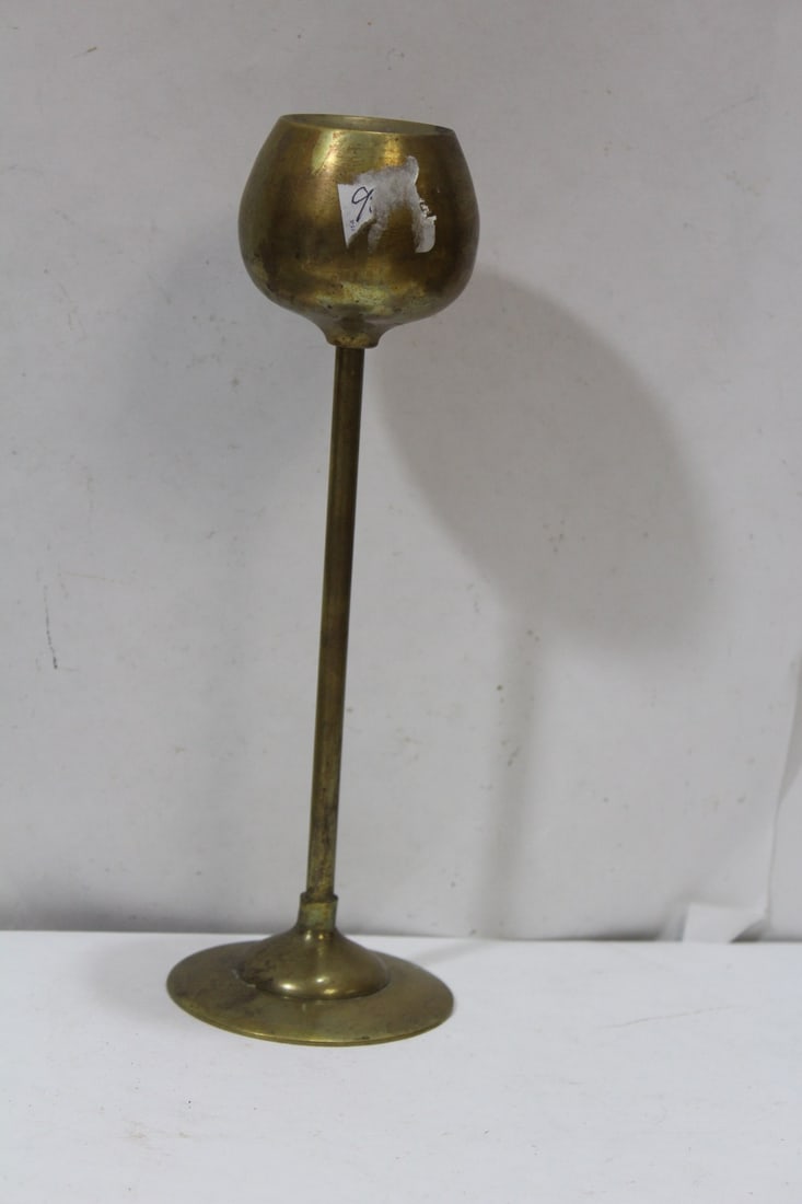 A Vintage Brass Candleholder - 5