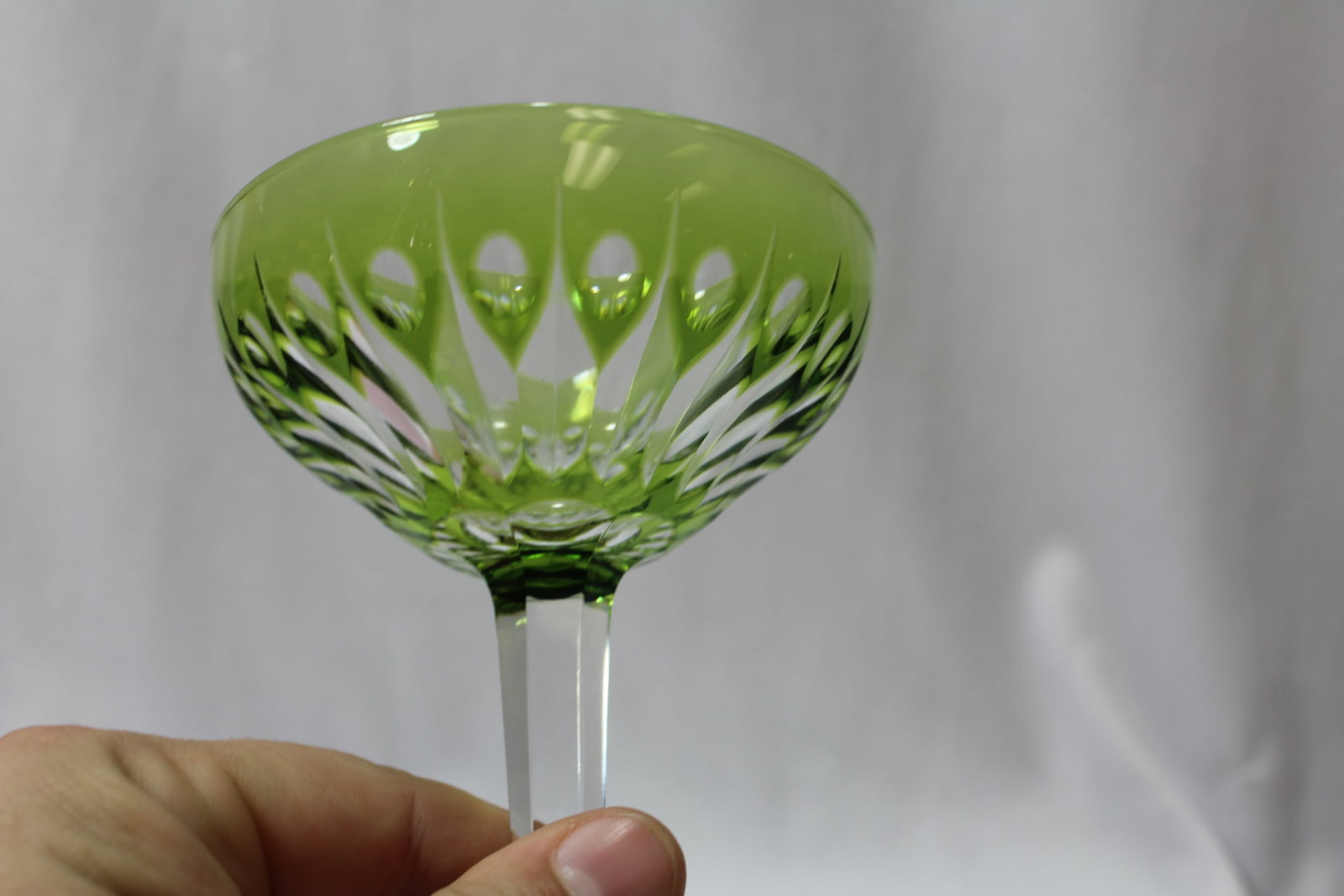 A Cut Glass Champage Glass Goblet - 2