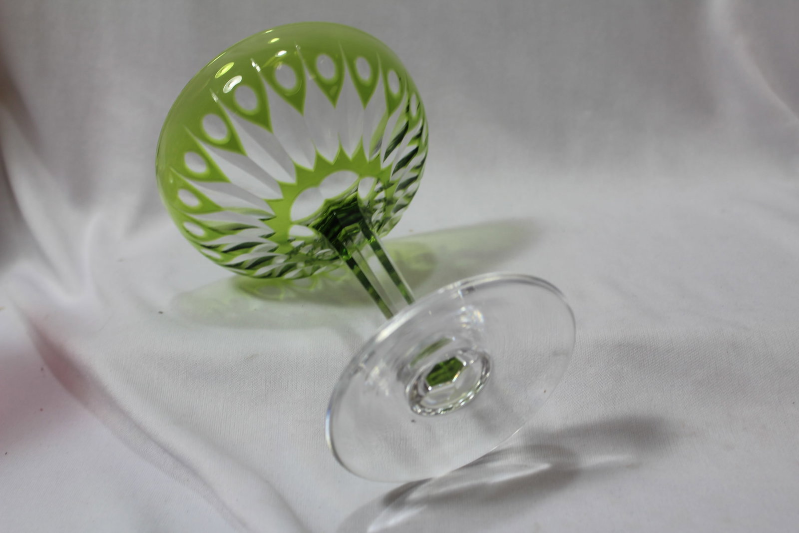 A Cut Glass Champage Glass Goblet - 4