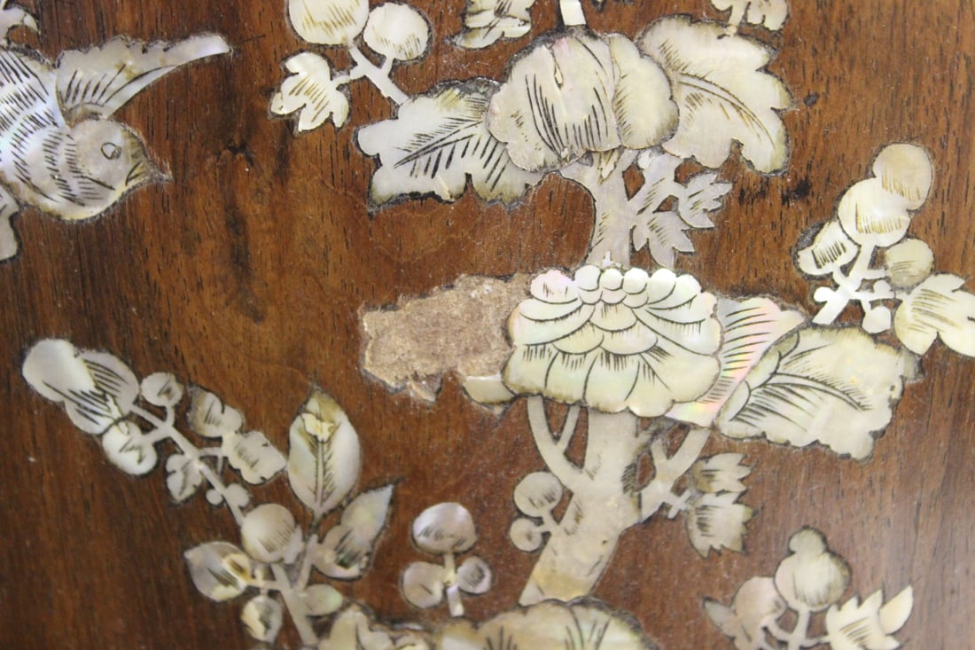 Chinese Mother of Pearl Inlaid Hardwood Panels - 10