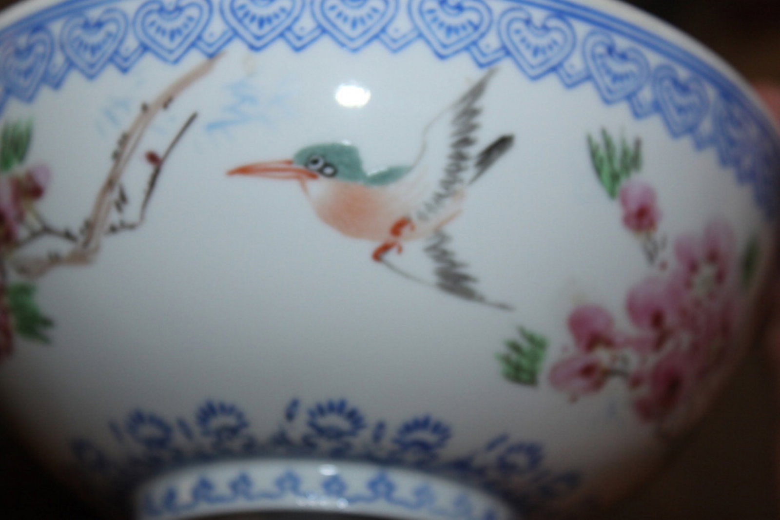 Antique / Vintage Chinese Eggshell Bowl - 6