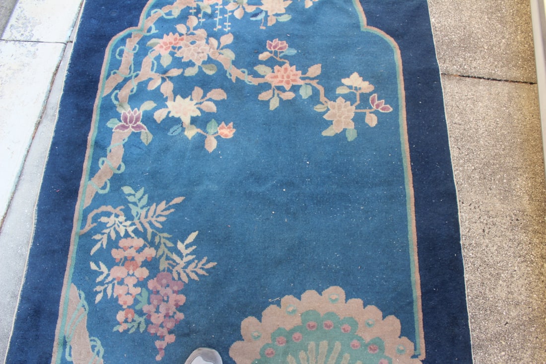 Antique Chinese Art Deco Rug - 4