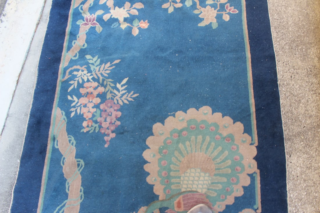 Antique Chinese Art Deco Rug - 5