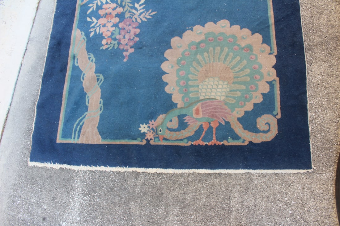 Antique Chinese Art Deco Rug - 6