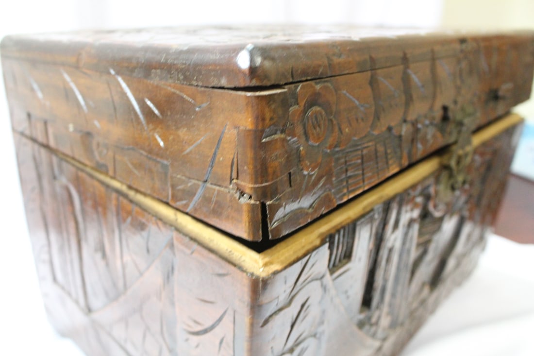 A Vintage Chinese Camphor Wood Box - 7