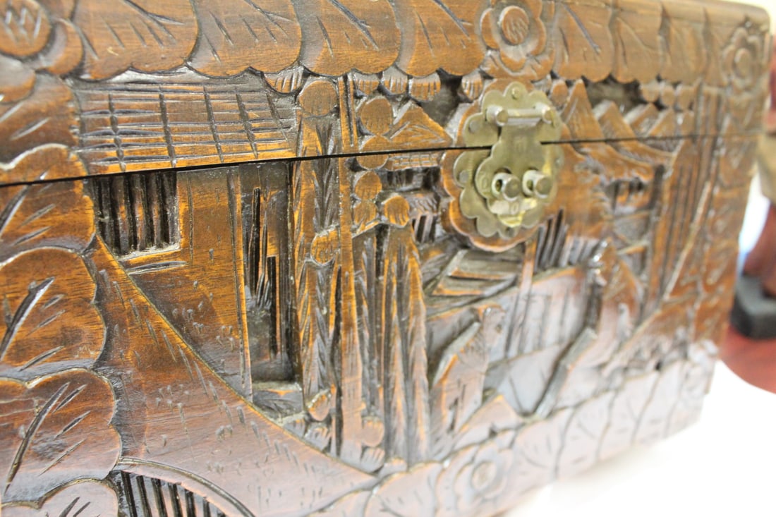 A Vintage Chinese Camphor Wood Box - 9
