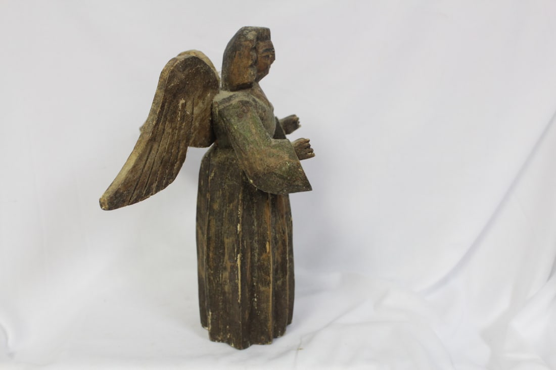 Antique/Vintage Wooden Angel - 2