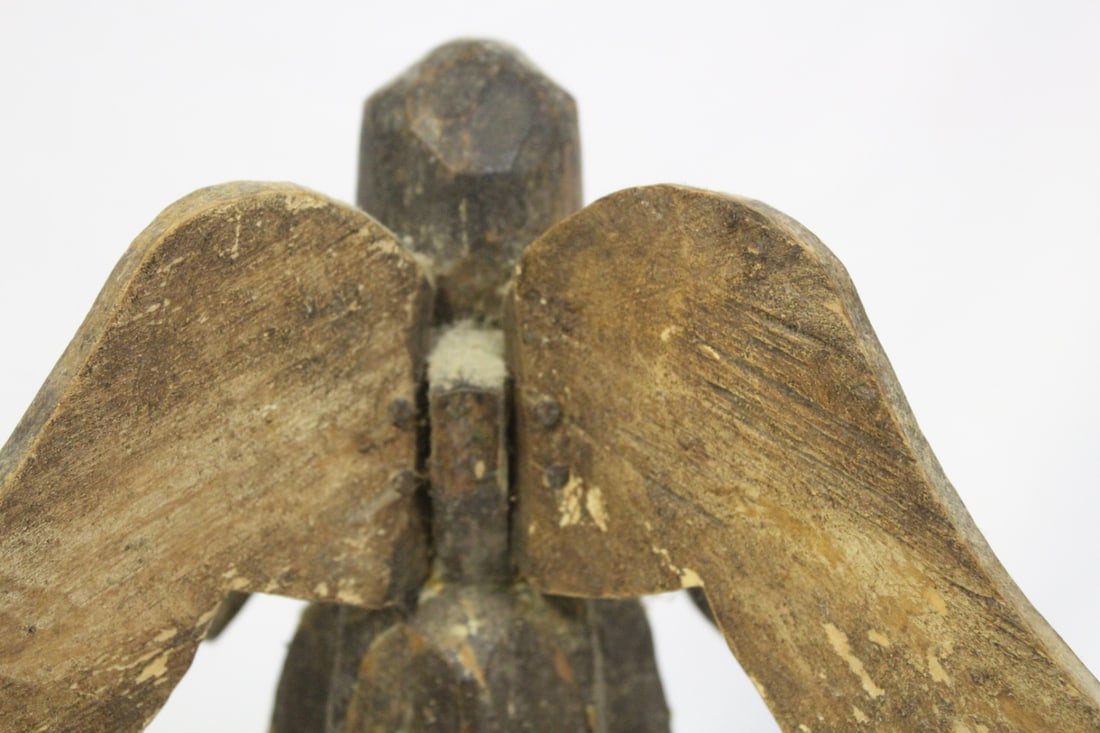 Antique/Vintage Wooden Angel - 6