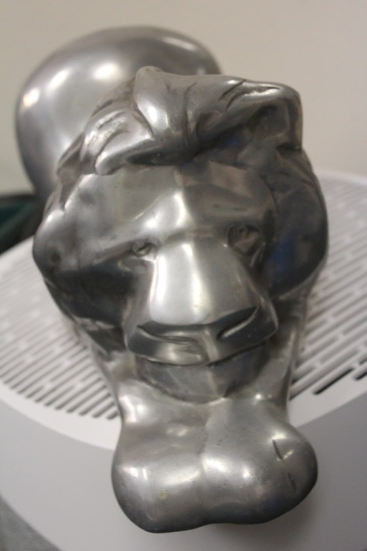 Signed David Parkin Aluminum Lion - 2