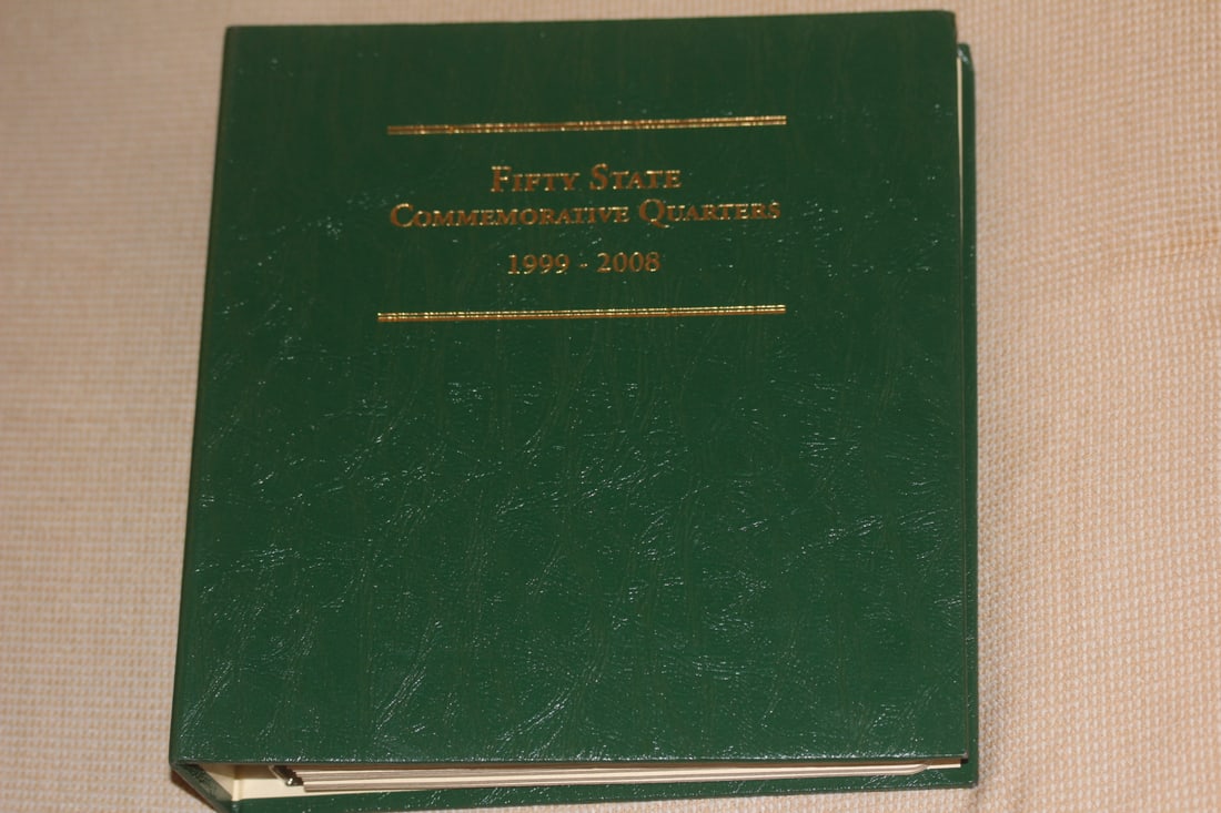 Fifty States Commemorative Quarters: 1998 - 2008 - inside a binder - full - 100 quarters total