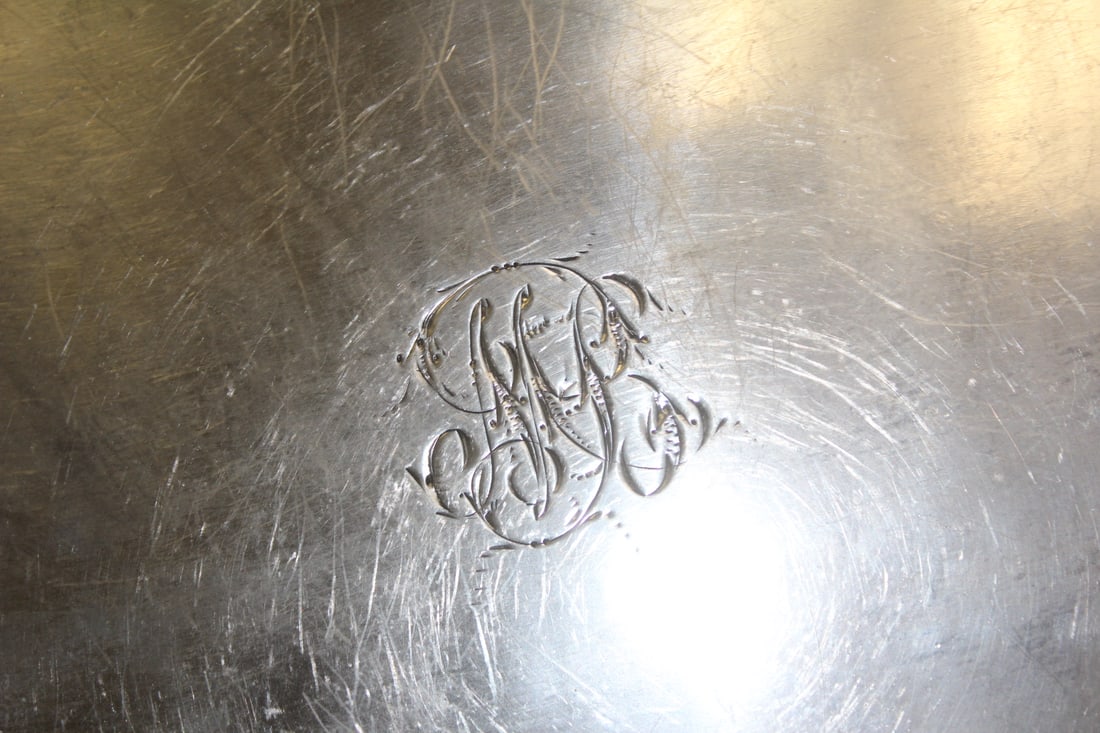 Ornate Silverplate Two Handle Tray - 3