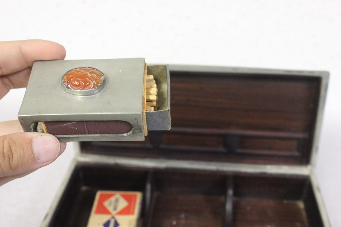 A Chinese Pewter Box - 4