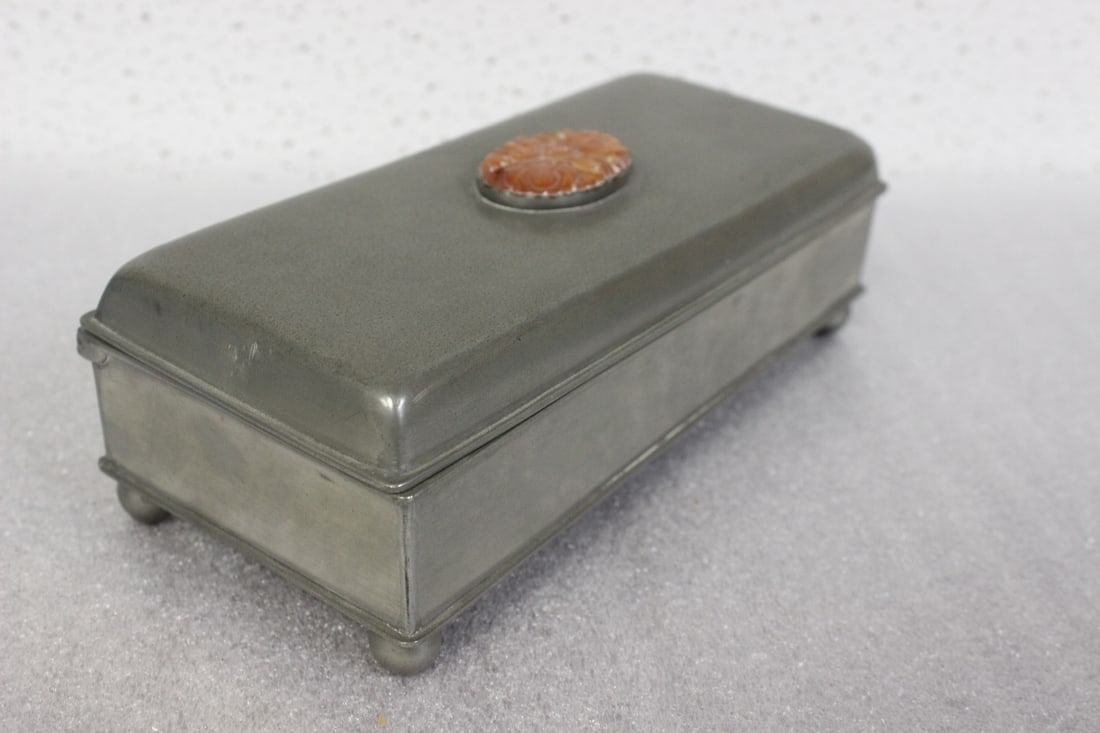 A Chinese Pewter Box - 5