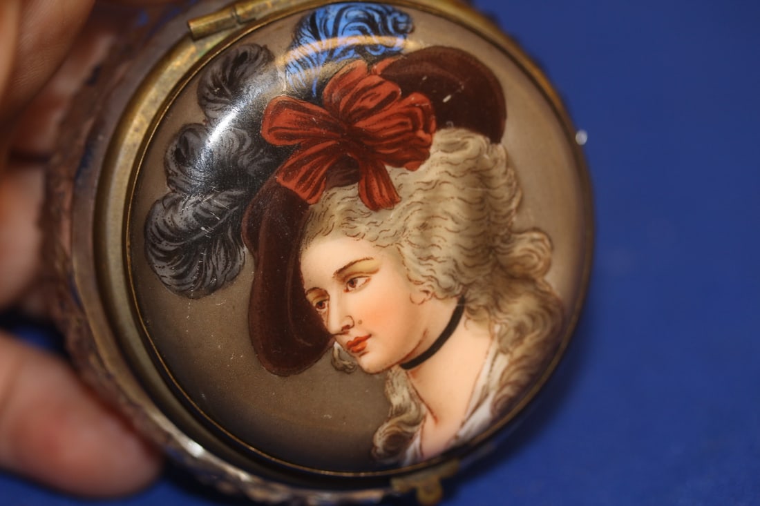 Porcelain and Cut Glass Jar - 7