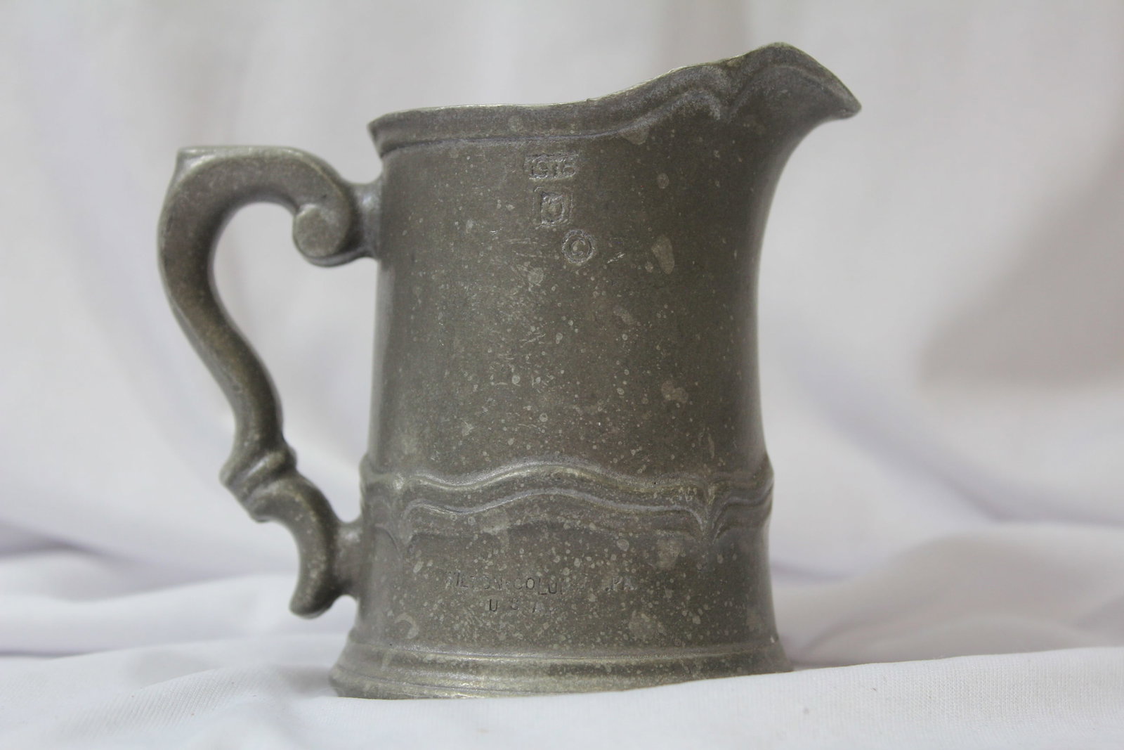 A Signed Wilton Pewter Creamer - 2