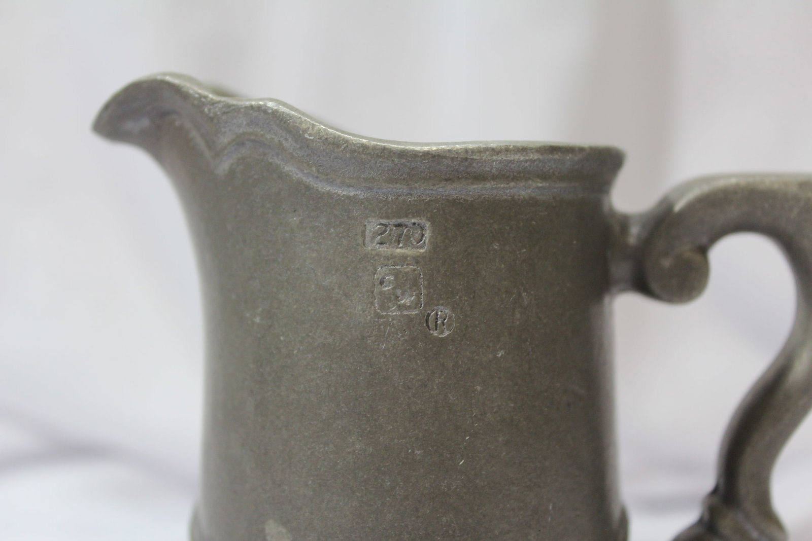 A Signed Wilton Pewter Creamer - 5